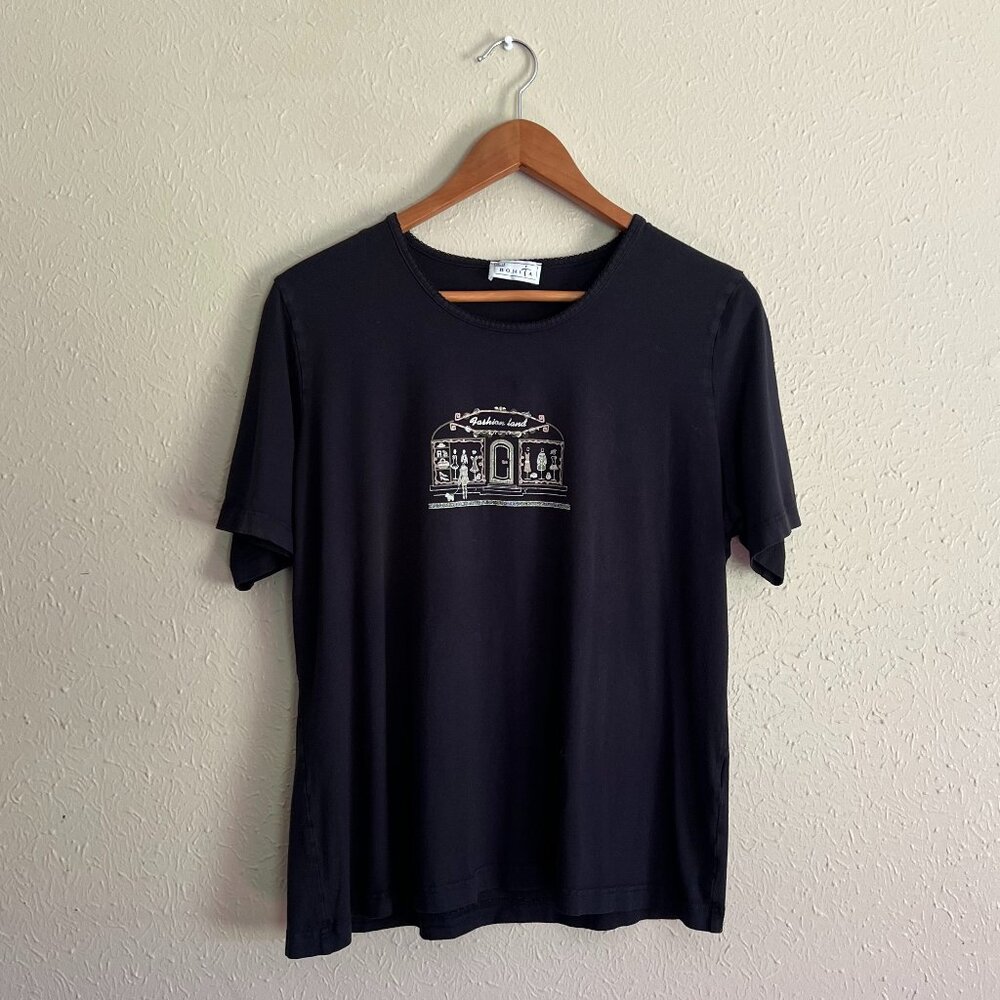 Vintage Graphic Tee Black XL - Fashion Land